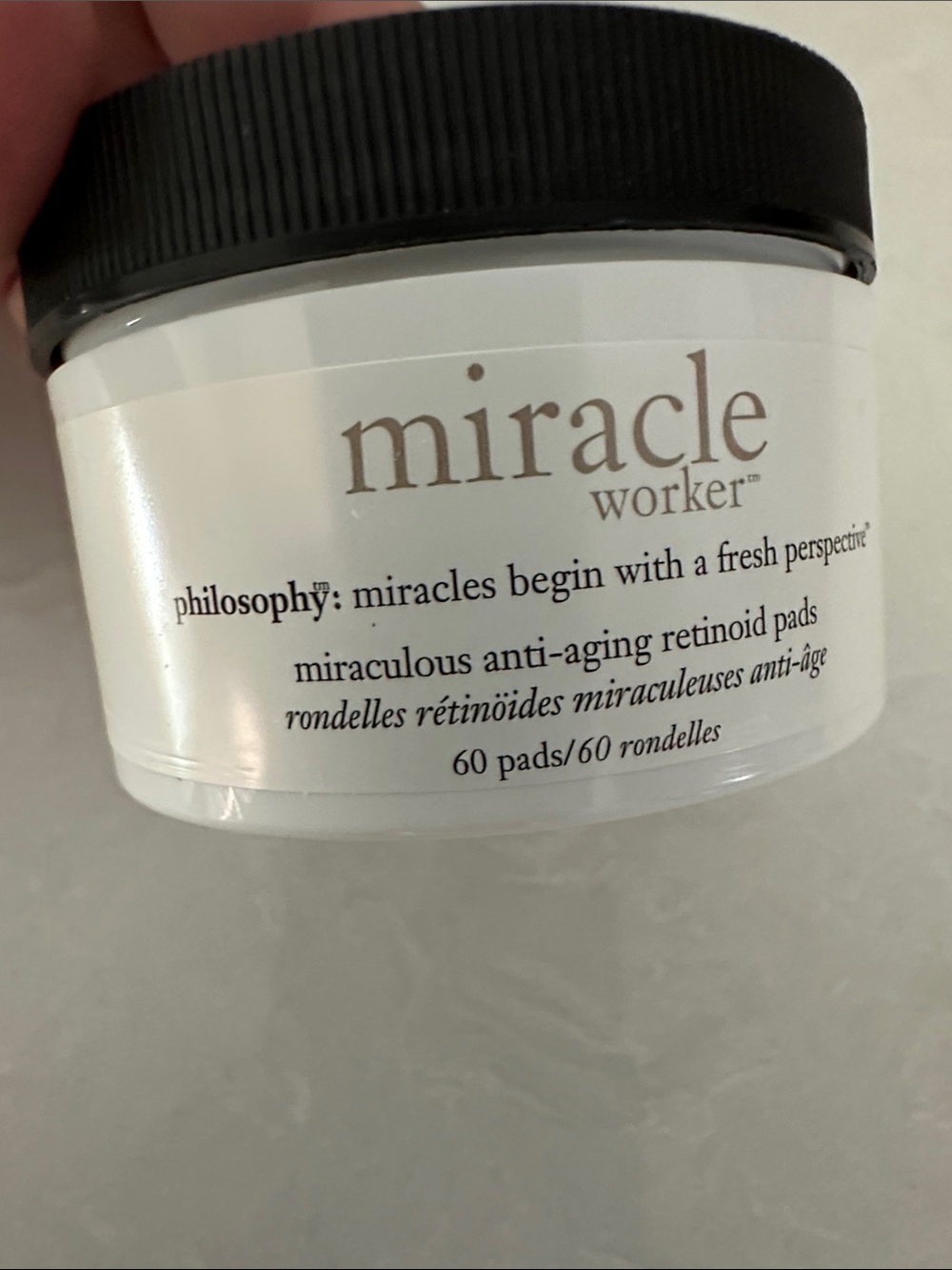 Philosophy Miracle Worker Anti-Aging Moisturizer Retinol 60 Pads/ 2 oz Solution - Picture 4 of 9